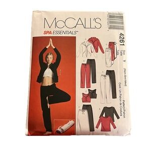 McCall's 4261 Spa Essentials Sewing Pattern Y2K Athleisure Set Size XS-M 2003